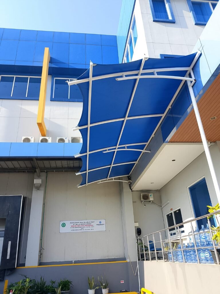 desain canopy membran modern