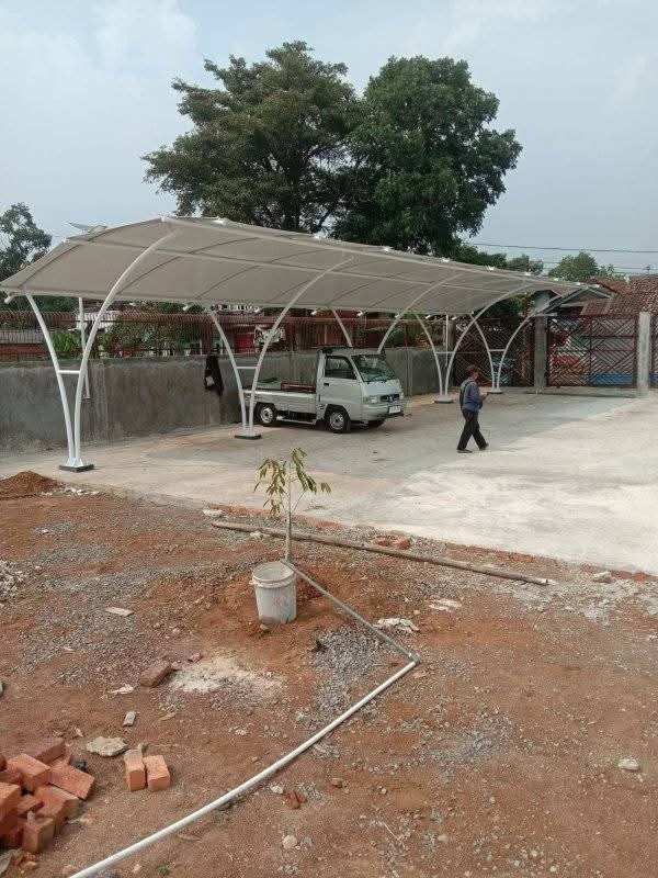 pemasangan canopy membran area parkir